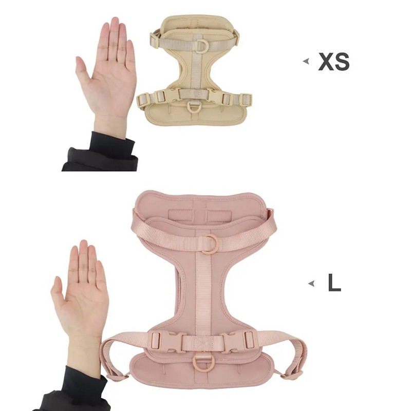 Kvėpuojantis, lengvas šuns petnešas, reguliuojamas naminių gyvūnėlių krūtinės diržas, skirtas vaikščioti lauke, mažo ir vidutinio dydžio šuniui