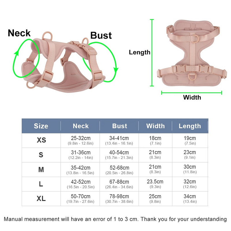 Kvėpuojantis, lengvas šuns petnešas, reguliuojamas naminių gyvūnėlių krūtinės diržas, skirtas vaikščioti lauke, mažo ir vidutinio dydžio šuniui