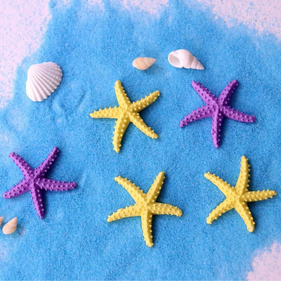 Tiny Artificial Starfish Resin Figurines for Aquarium Decoration Simulation Fish Ornaments Fish Tank Diy Micro-landscape Decor