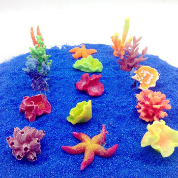 1 τεμ Mini Resin Fish Tank Αξεσουάρ Φυτά ενυδρείου Διακόσμηση Τεχνητό κοράλλι Χαριτωμένο πολύχρωμο κοραλλιογενές ψάρι υδρόβιο στολίδι