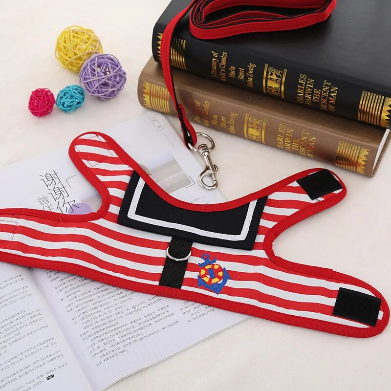 Kutyaruhák, puha, légáteresztő, sötétkék stílusú póráz készlet kis közepes kutyáknak Chihuahua kölyök nyakörv macska kisállat kutya mellkas pánt