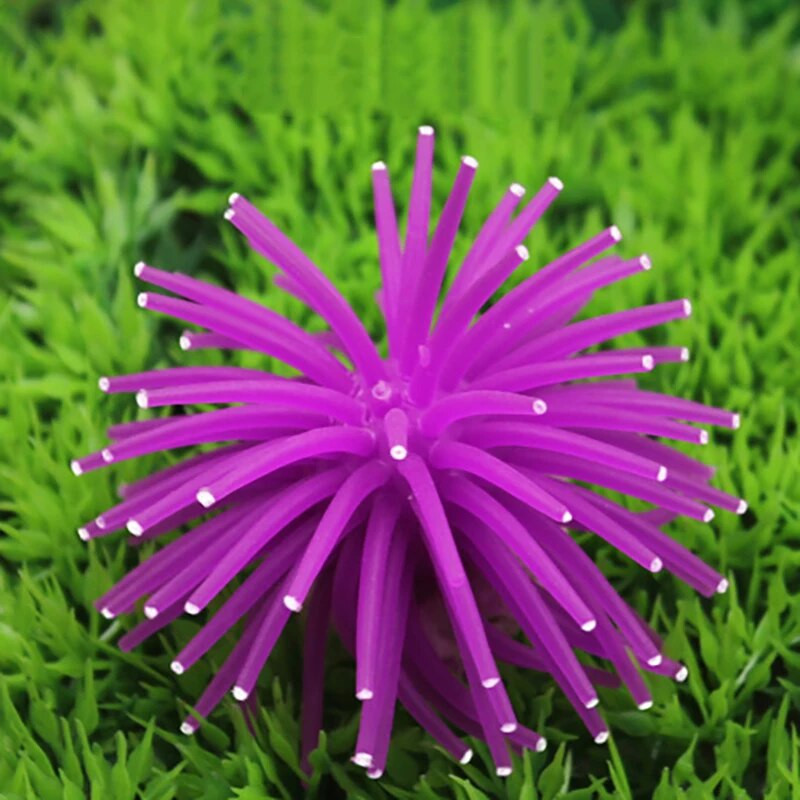 Silikono akvariumo žuvų bakas Dirbtinis koralinis augalas povandeninis ornamentas 1vnt Akvariumo apdaila Akvariumo priedai