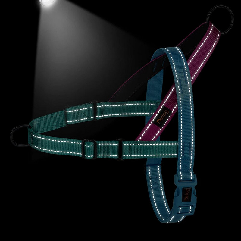 Fényvisszaverő nylon kutyahám Állítható kisállatkutyák edzőhámok No Pull Pet Mopsz Pitbull sétálómellény kis, nagy kutyák számára