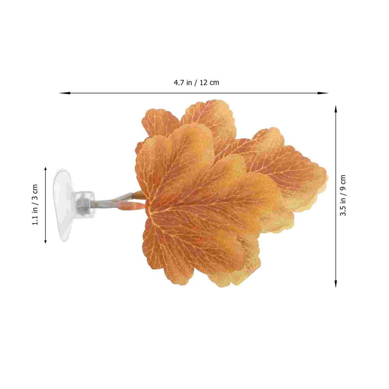 tapadókoronggal Betta pihenő levelek mesterséges akvárium növény műanyag akváriumi ágy