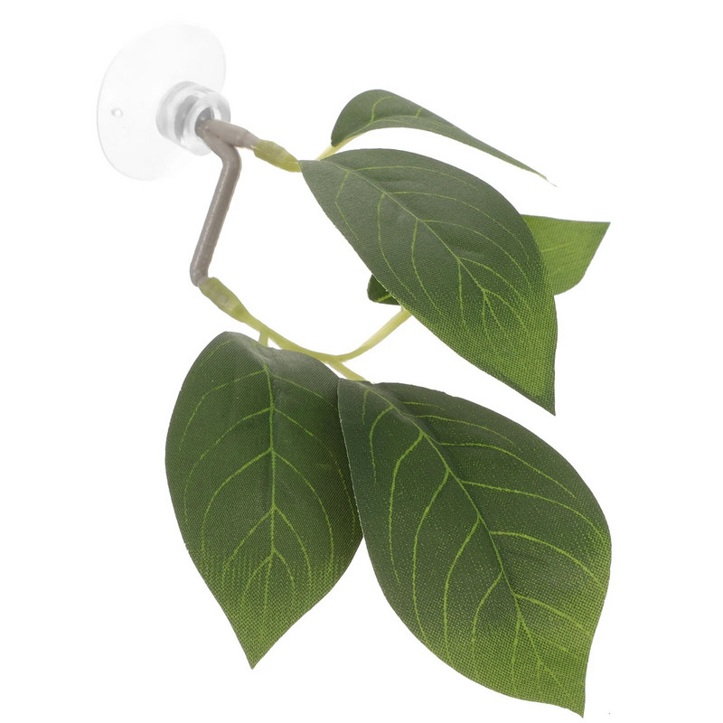 tapadókoronggal Betta pihenő levelek mesterséges akvárium növény műanyag akváriumi ágy