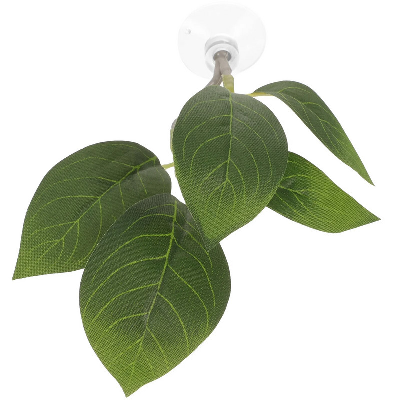 tapadókoronggal Betta pihenő levelek mesterséges akvárium növény műanyag akváriumi ágy