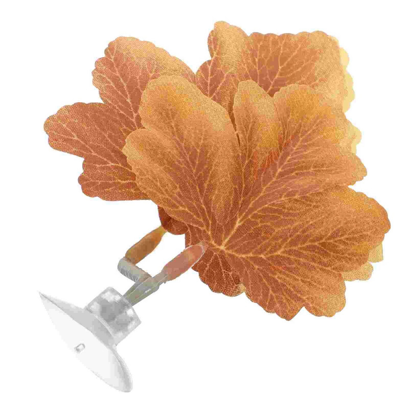 tapadókoronggal Betta pihenő levelek mesterséges akvárium növény műanyag akváriumi ágy