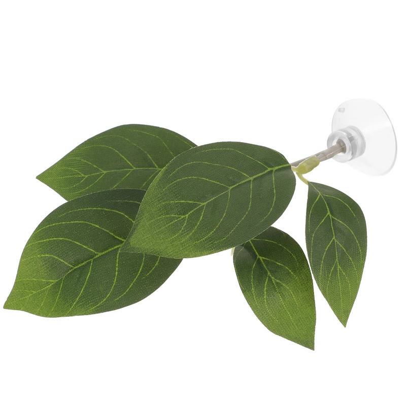 tapadókoronggal Betta pihenő levelek mesterséges akvárium növény műanyag akváriumi ágy