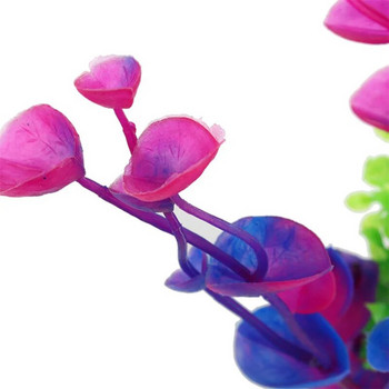 Лилаво цвете Изкуствено фалшиво пластмасово растение Изкуствено аквариумно растение Аксесоари за аквариум Декорация Орнамент Подводно растение