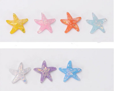 Figūrėlės Miniatiūros Spalvingos Starfish Beach Mikro kraštovaizdžio papuošalai namų dekoravimui Akvariumo aksesuarai Akvariumo priedai