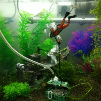 30/20/10cm Φυτό προσομοίωσης ενυδρείου Aquatic Plants Διακόσμηση δεξαμενής ψαριών Αξεσουάρ ενυδρείου Πράσινο βελούδο δέντρο