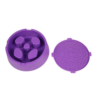 Lėto maisto dubenys naminiams gyvūnėliams nuo užspringimo Virškinimo dubenys mažiems ir vidutiniams šunims lėto maisto dubenėlių lesyklėlės Naminių gyvūnėlių priedai