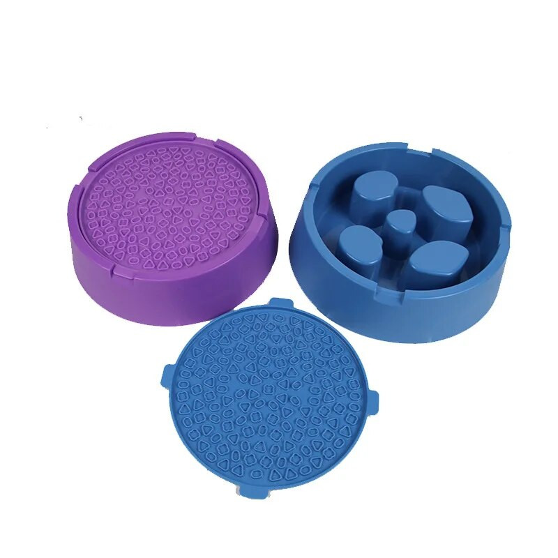 Lėto maisto dubenys naminiams gyvūnėliams nuo užspringimo Virškinimo dubenys mažiems ir vidutiniams šunims lėto maisto dubenėlių lesyklėlės Naminių gyvūnėlių priedai