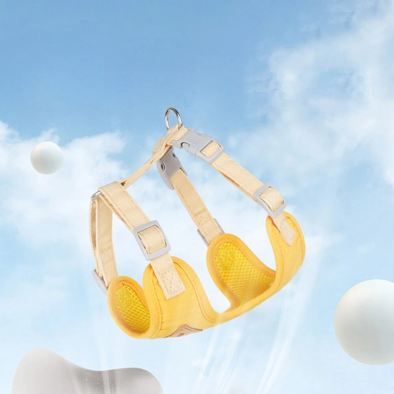 Mājdzīvnieku siksnu komplekts Suņu kaķu siksna pret pazaudēšanu, ātri nolaižama, viegli vadāma kucēna pastaiga ārā Izturīgi pavadas piederumi