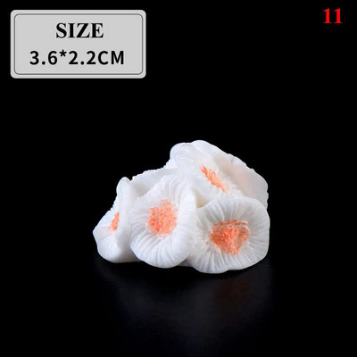 Mini dirbtinis koralas mielas mažos dekoratyvinės žuvies dovanos akvariumo dekoras Daugiaspalvis dervos mados menas amatai žuvies bako dekoravimas