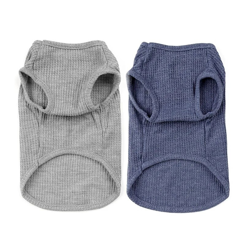 YUDODO Summer Cool Dogs Drabužiai augintiniams Čihuahua Teddy Vienspalviai šuniuko katės marškinėliai kvėpuojanti medvilninė liemenė S-2XL