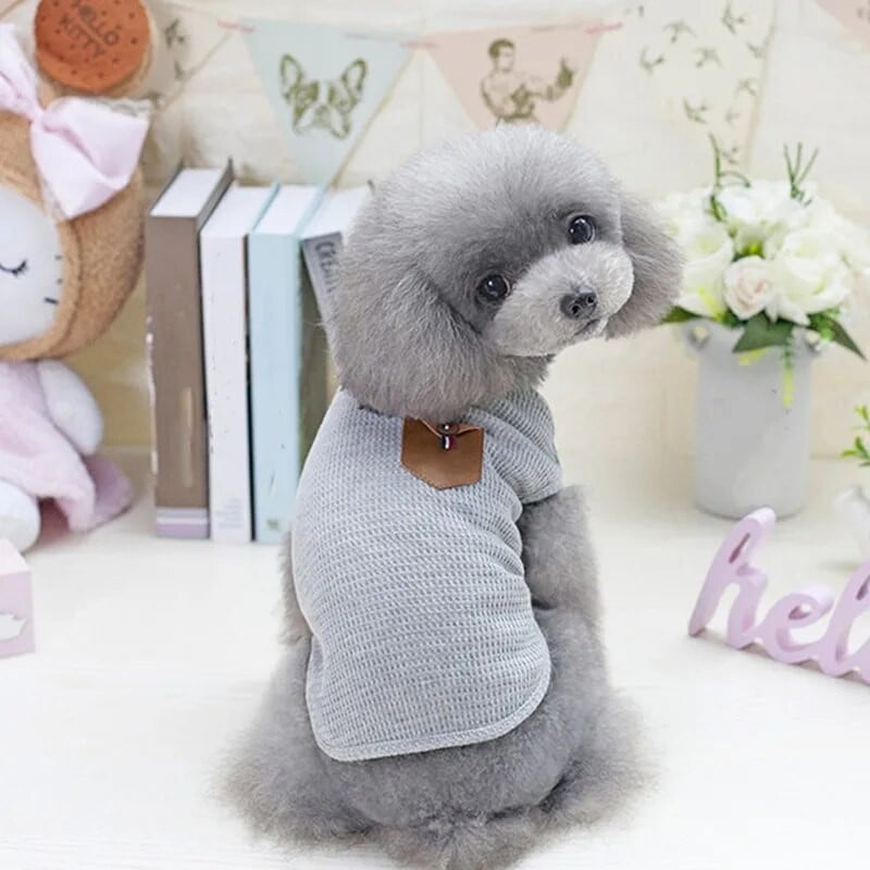 YUDODO Summer Cool Dogs Drabužiai augintiniams Čihuahua Teddy Vienspalviai šuniuko katės marškinėliai kvėpuojanti medvilninė liemenė S-2XL