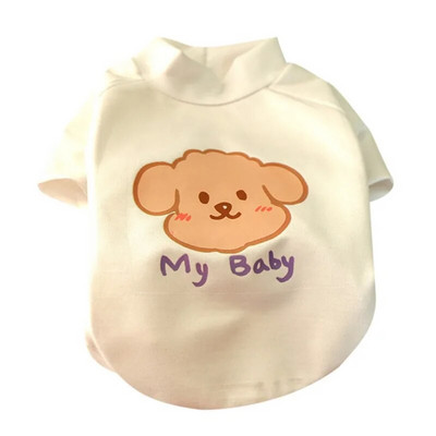 Majica kratkih rukava s likom iz crtanog filma Jednostavna prozračna majica za kućne ljubimce Lako se čisti Slatki psić Kratkih rukava Majica za vanjske mačke