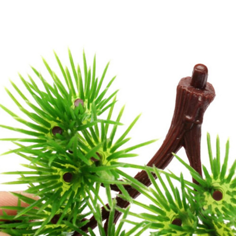 Akvariumo akvariumo dekoravimas Dirbtinis pasveikinimas pušis plastikinis bonsai pušis Nuimamas namų sodo dekoras Vandens naminių gyvūnėlių reikmenys