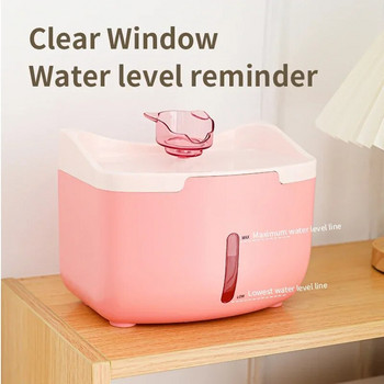 2L Cat Water Fountain Pet Automatic Reciculate Filter Cats Dog Fountain Feeder USB Electric Mute Pump Συντριβάνι για κατοικίδια για γάτες