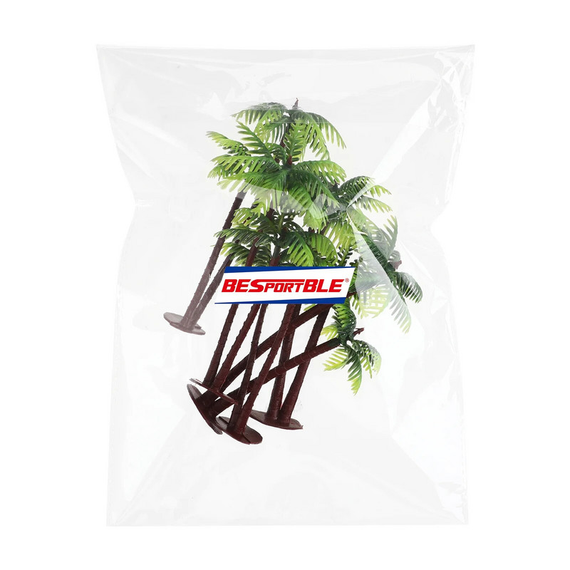 Kokoso palmės plastikas Kokoso medžio papuošalai Akvariumas Kokoso augalai Palmių dekorai žuvų rezervuarų akvariumui