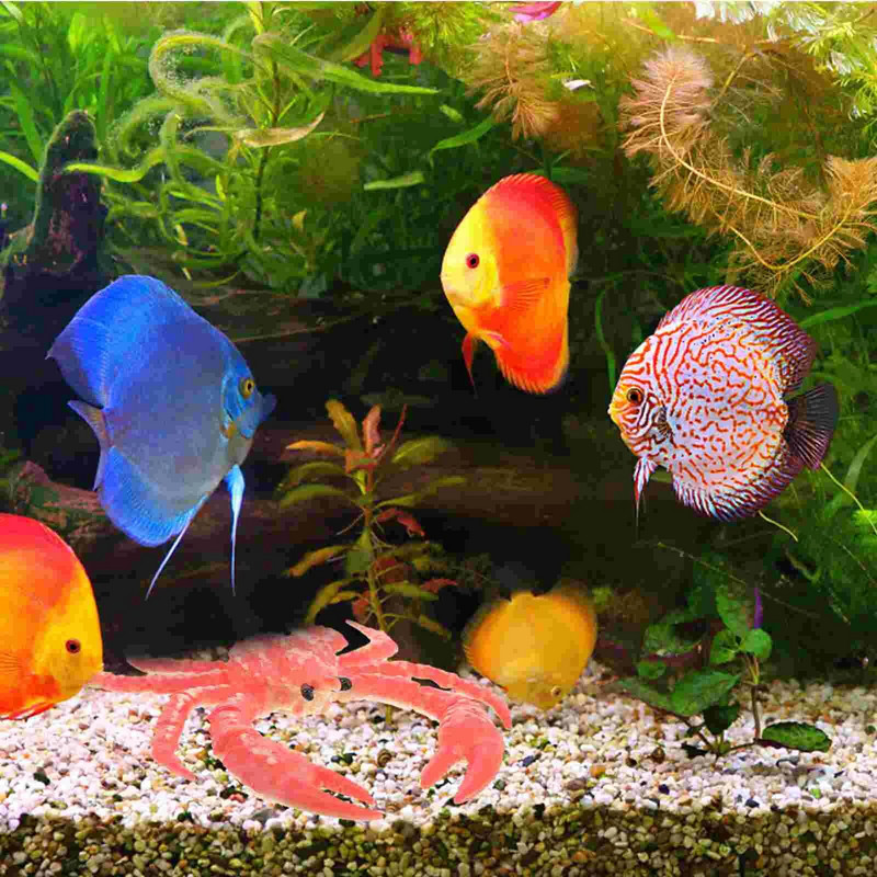 Simulare Crab Party Acvariu Accesoriu Jucărie Adorabil Pvc Învățare Modele Copii