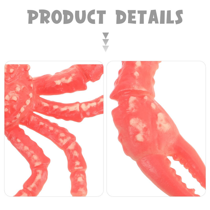 Simulare Crab Party Acvariu Accesoriu Jucărie Adorabil Pvc Învățare Modele Copii