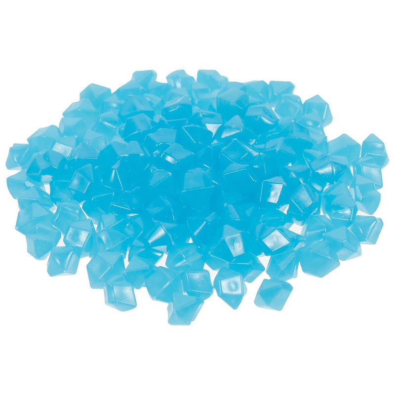 400 kom. Romb, svjetleći šljunak, sjaj tamne smole, kameni ukras, kamenje, stijene, ukras za akvarij