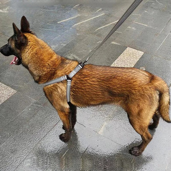CDDMPET Big Dog Y Harness Регулируем найлонов колан за домашни любимци за средно големи кучета Светлоотразителни ремъци за кучешки гърди Колан за ходене на булдог