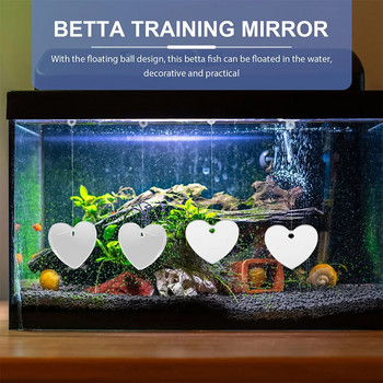 2 комплекта Огледало за обучение на риби Betta Fish Mirror Fish Tank Mirror Аксесоар за рибки Аквариум