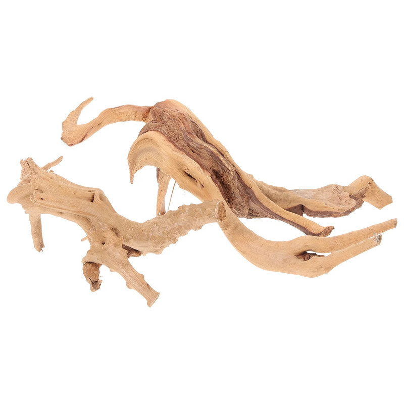 Žuvų rezervuaro apželdinimas Maži nuskendusio medžio rododendro šaknų dekoratyviniai papuošalai 2 vnt (10-15cm+15-20cm) amatai