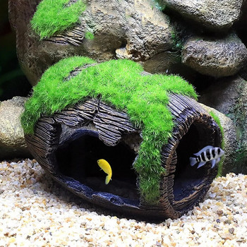 Διακόσμηση δεξαμενής ψαριών Διακοσμήσεις μπολ από ρητίνη γαρίδες σπίτι κρησφύγετο Ενυδρείο Υποβρύχια ντεκόρ Τοπίο