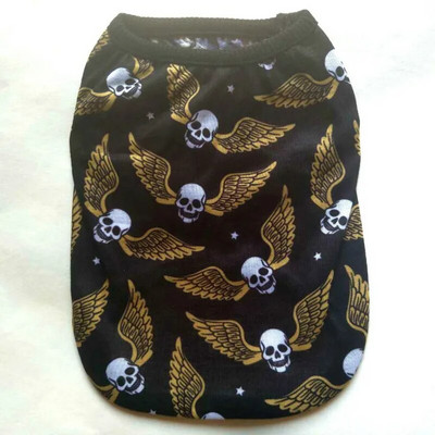 Pet Dog Vest Odjeća Cartoon Skull Nigga Cat T-shirt Mekana mreža za proljeće i ljeto Puppy Dogs Odjeća Oprema za pse Kostimi za pse