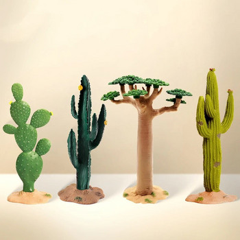 Simulation Green Wild Plant Scene Baobab Tree Cactus Model Scenery Micro Landscape for Home Orliments Διακόσμηση γραφείου κήπου