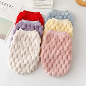 Šuniukas žiemai šiltas dvipusis aksominis liemenė naminiams gyvūnėliams drabužiai šunų medvilniniai paltai liemenė meškiukai Pomeranijos mažų šunų drabužiai striukės