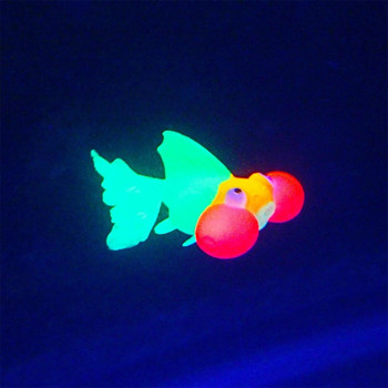 SWEETHOE Силиконова светеща симулация Модел на златна рибка Декорация за озеленяване на аквариум
