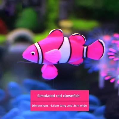 Akvariumas Dirbtinis šviečiantis Lionfish žuvų rezervuaras Kraštovaizdžio dizainas Silikono netikros žuvys plūduriuojantys šviečiantys papuošalai Namų apdaila