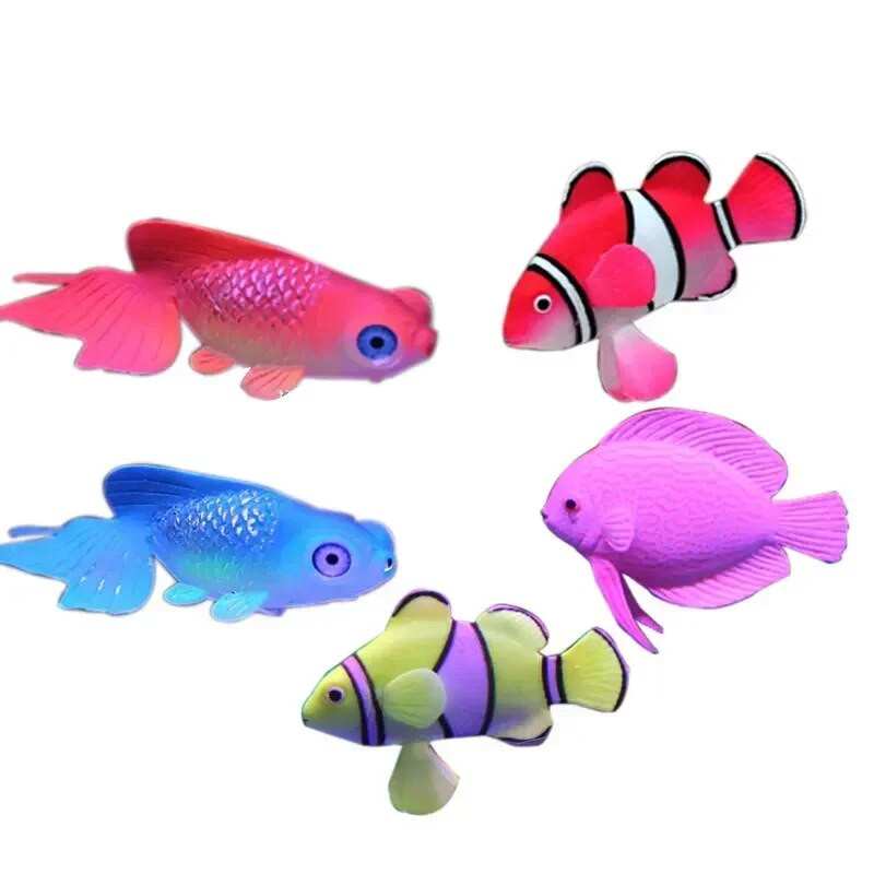 Akvariumas Dirbtinis šviečiantis Lionfish žuvų rezervuaras Kraštovaizdžio dizainas Silikono netikros žuvys plūduriuojantys šviečiantys papuošalai Namų apdaila