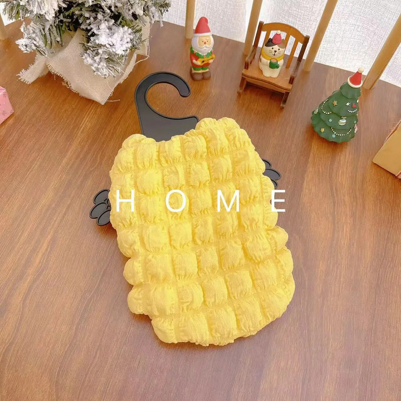 Lemmikloomade plüüsist soojad mullivõrest vestid riided koertele kassidele sügise ja talve mängukarud koera riided koera kostüüm kutsika vest