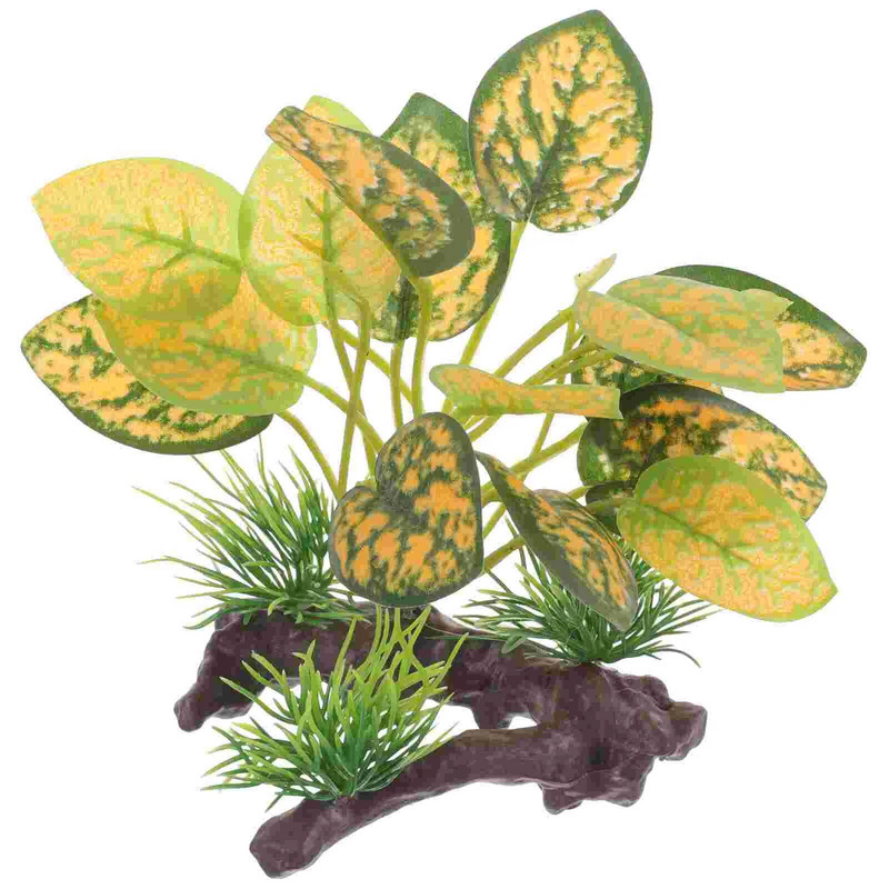 Akvariumo modeliavimo augalų dekoras Ilgalaikis plastikinis augalo modelis Akvariumo apželdinimo augalas Žuvų slėpimo dekoras