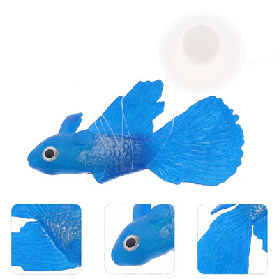 Dirbtiniai žėrintys Betta žuvys, gyvos plūduriuojančios žuvies figūrėlės, silikoniniai žuvies žaislai