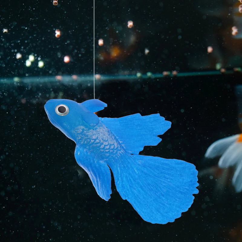 Dirbtiniai žėrintys Betta žuvys, gyvos plūduriuojančios žuvies figūrėlės, silikoniniai žuvies žaislai