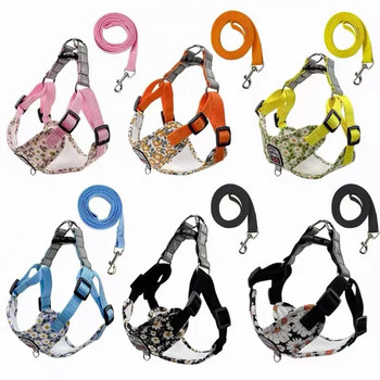 No Pull Dog Harness Leash Set for Small Medium Dog Reflection Harness Vest Walking Lead Leash For Small Dogs Chihuahua Pu
