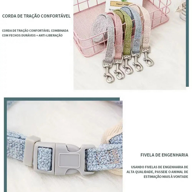 Crtani Medvjed Psi Mačke Dodaci Mali srednji psi Uže Prsni remen Lanac za pse Uže za vuču