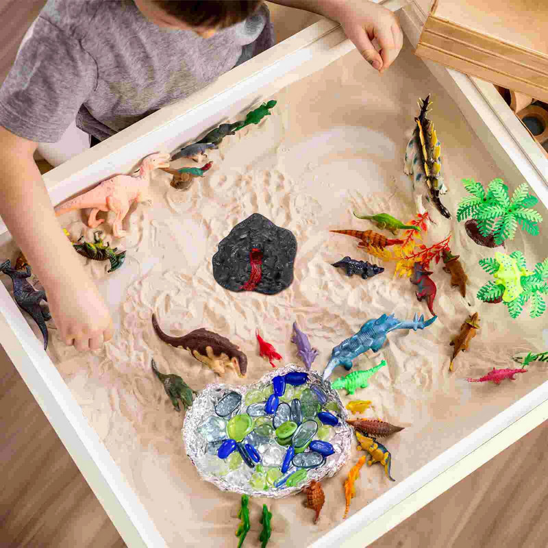 10 bucăți decor vulcan modele modele jucării pentru copii ornamente decorațiuni simulare podoabe false