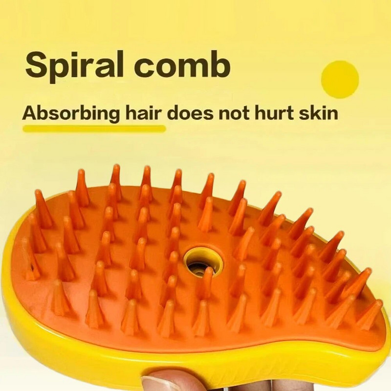 Kassi auruhari elektriline veesprei Kassipoegade lemmikloomade massaažikamm Sissetõmmatav pehme silikoonist kasside vanni juuksehari hooldustarbed