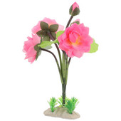 Imituoti lotoso papuošalai Realistiški akvariumo akvariumo papuošimai Buitiniai maži dirbtiniai augalai