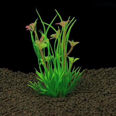 Zelene umjetne akvarijske biljke, realistične plastične 13 cm simulacija vodenih zelenih biljaka, vodenih korova, ukrasni akvarij