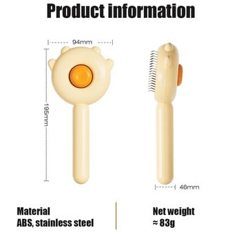 Котешки гребен Масаж Вълшебни гребени за домашни любимци Обезкосмяване Котка и куче Универсална четка с игла Подстригване на домашни любимци Почистващи принадлежности Драскалка