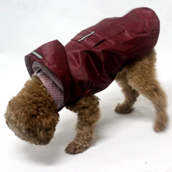 Дъждобран за кучета Водоустойчиво яке с качулка Пончо за дъжд Дъждобрани за домашни любимци Дрехи със светлоотразителна лента Аксесоари за дъждобран за кучета на открито